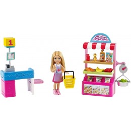 Barbie Famille coffret Supermarché avec mini-poupée Chelsea blonde et plus de 15 accessoires jouet pour enfant GTN67 - BKBKDDIKT