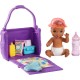 Barbie Famille Skipper baby-sitter petite figurine bébé brun sac à langer et accessoires jouet pour enfant GHV86 - B2QW4HWQW