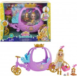 Enchantimals Royals coffret Carrosse Royal avec mini-poupée Peola Poney et figurine animale Petite 7 accessoires inclus jouet pour enfant GYJ16 - BNBH8MNRS