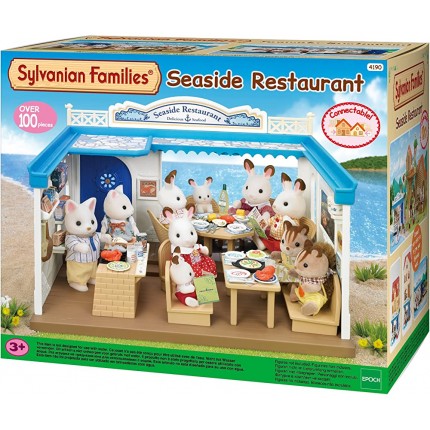Sylvanian Families Les Vacances Le Restaurant de Bord de Mer 4190 Commerce Mini Poupées - B58K1FXJG