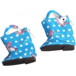 kowaku 14,5 Pouces Fille Poupée Bottes Chaussures Plates pour Poupée Américaine Vêtements Accessoires Enfants Cadeau  Bleu - BAAKDCIBF