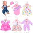 ebuddy Lot de 6 vêtements de poupée pour poupées de 35,6 à 40,6 cm et American Girl de 45,7 cm - BHWKEFOOT