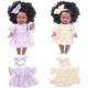 Jilibaba Vêtements de poupée jupe bandeau à cheveux ensemble de vêtements pour poupée American Girl de 35,1 cm - B1H5AWPDK