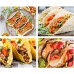 YOFAPA Lot de 2 supports à tacos en acier inoxydable pour plaques de cuisson jusqu'à 3 tacos chacun - BK6WKSNPB