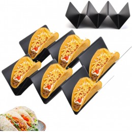 YOFAPA Lot de 2 supports à tacos en acier inoxydable pour plaques de cuisson jusqu'à 3 tacos chacun - BK6WKSNPB