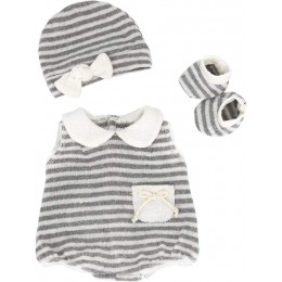 ZWOOS Vêtements de Poupée pour New Born Baby Poupée Tenue de poupée avec Chapeau et Chaussettes pour Poupée 35-45 cm - BK5HATXZE