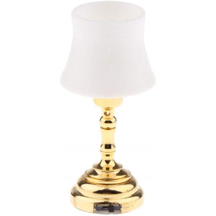 F Fityle 1 12 Mini Lampe de Table Dollhouse Light Lampe LED Lumières à Piles - B892MVLQI