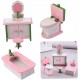 Modèles en bois de maison de maison de maison de maison de chaise miniature baignoire de toilettes de toilette accessoires de maison de poupée ensemble de salles de bains en poupée - B8DHKWMIH