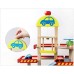 Lot de jouets de stationnement pour enfants en bois avec 3 ascenseurs pompe à essence panneaux de signalisation routière 4 véhicules de voiture et 1 hélicoptère - B1MN4FEAU