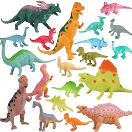 20 Pièces Jouet Dinosaure Figurine Dinosaure Dinosaure Jouet Dinosaures Enfant Jouet Cadeau pour Garçons Et Filles - BDK9WVAUS