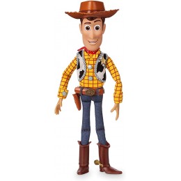 Disney Store Figurine Woody Interactive parlante Toy Story 4 35 cm 15" inclut Plus de 10 répliques en Anglais interagit avec d'autres Figurines et Jouets lumières Laser 3 Ans et Plus - B9BHKREDR