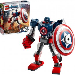 LEGO 76168 Super Heroes L'armure Robot de Captain America - B8VM1GFXN