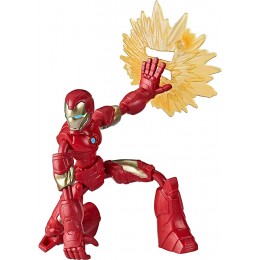 Marvel Avengers Bend and Flex Figurine articulée Iron Man de 15 cm Flexible avec Accessoire pour Enfants à partir de 6 Ans - BW9BKEHRJ