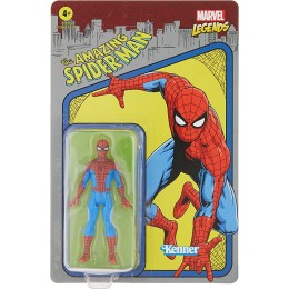 Marvel Hasbro Legends Series Figurine de Collection Retro Spider-Man de 9,5 cm - B9K77TLIE
