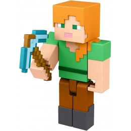 Minecraft Figurine Alex Build-a-Portal Figurine Articulée avec 1 Élément de Portail et 1 Accessoire À Collectionner 8,25 cm Cadeau dès 6 ans HFC34 - BBB5JAINA