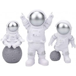 Figurines Astronautes Astronaute en Résine Figurine D'Astronaute Moderne Sculpture D'Astronaute Spatial Sculpture Spaceman pour Décoration de Gâteau ou de Gâteau - BVHWACBZC