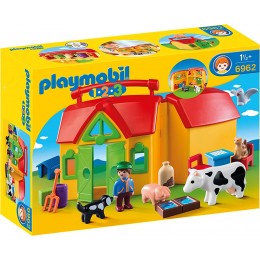Playmobil 1.2.3. 6962 Ferme transportable avec animaux - BE4K6NHTU
