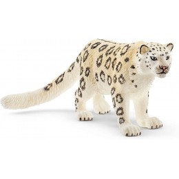 Schleich- Figurine Léopard des neiges Wild Life 14838 Blanc - B21NKYKVP