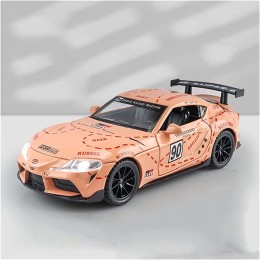 XIANZHOU Maquette 1:32 pour Toyota Supra GR Alliage Moulé sous Pression Modèle Voiture Son Et Lumière Retirer Simulation Jouet Voiture Petite Voiture Color : Orange - B84BHEZYS