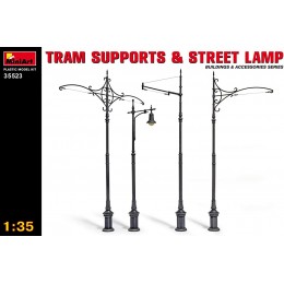 MiniArt Kit pour Maquette Poteaux de Tramway et lampadaires Échelle 1 35 en Plastique - BAWK8FYCZ