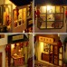 Pupitre en bois 3D pour maison de poupée serre-livres en bois modèle Nook kit de construction avec lumière LED pour adolescents et adultes pour construire un cadeau créatif pour les Halloween - BQ61MECEH