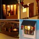 Pupitre en bois 3D pour maison de poupée serre-livres en bois modèle Nook kit de construction avec lumière LED pour adolescents et adultes pour construire un cadeau créatif pour les Halloween - BQ61MECEH
