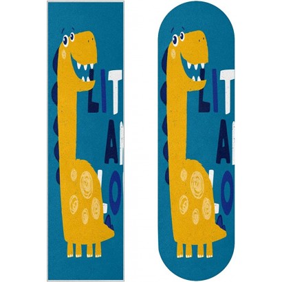 IOHGbo Lot de 2 autocollants pour skateboard dinosaure bleu planche à roulettes cadeaux décoratifs pour adolescents filles garçons enfants pour ordinateur portable valise planche à roulettes - BMQQABIPP