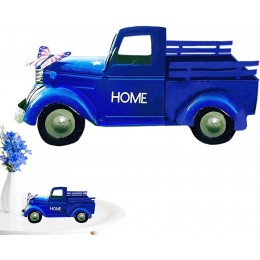 Ocobetom Camion de décoration de la fête de l'indépendance Décoration de Voiture Patriotique du 4 Juillet du Jour de l'Indépendance Pièce maîtresse des camions Bleus pour la Journée des Anciens - BAQD8HYZJ