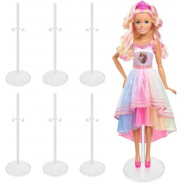 JUNMEIDO Support Barbie en plastique Support de Poupée Amovible Anti-âge Support de Présentoir de Poupée Réglable Ajustable pour Poupée Barbie Enfant - B656AQQOO
