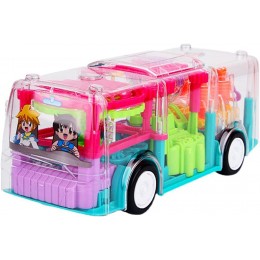 Transparent Gear Toy Gear Toys pour les tout-petits Jouets pour bébés Jouets de bus électriques pour garçons filles et tout-petits avec effet de lumière fraîche et de musique Grand cadeau d'anniv - BQWW5WTJI